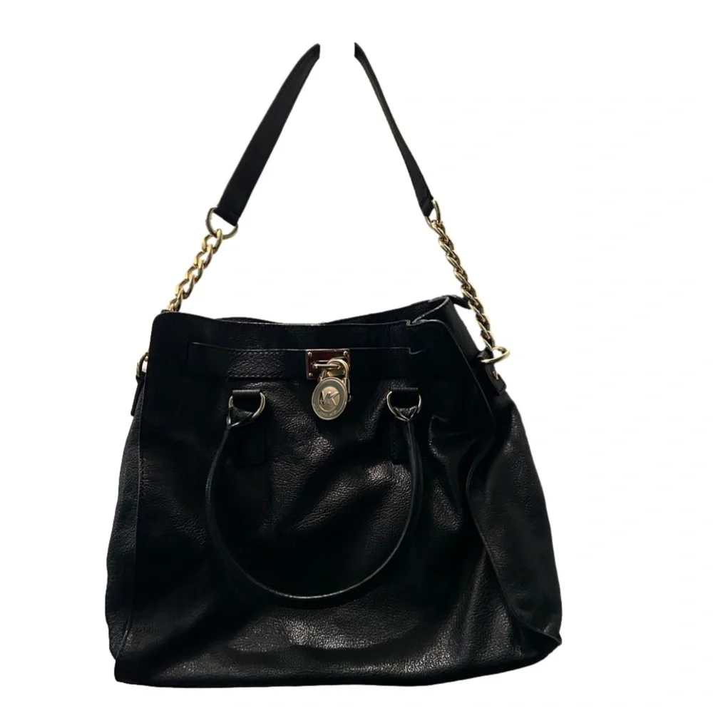 Michael Kors Hamilton , soft black leather.